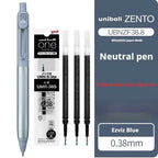 New Uni uniball Zento Flow Metal Rollerball Pen Aluminum Grip Gel Pens 0.5mm Water-Based Black Ink Ultra Smooth Writing Japan