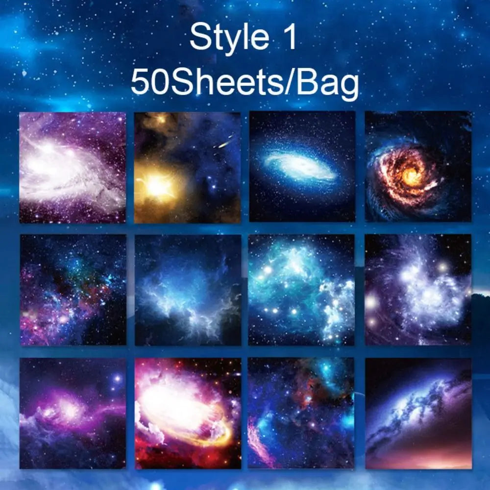 Creative Square Star Sky Constellations Origami Paper Kid DIY Handmade Double-sided Coloring Fold Craft Paper Art Material Gift