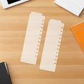 10Pcs Plastic Page Dividers with Tabs Mini Binder Index Divider Sheets for Student Notebook Planner Loose Leaf Organizer