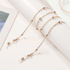 Fashion Reading Glasses Chain Pearl Flower Glasses Hanging Rope Anti-Lost Eyewear Mask Lanyard Women Sunglasses Glasses Chain