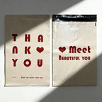 20Pcs Beige Mailing Post Bag Thicken Express Packaging Bag Self Adhesive Printing Clothing Courier Toy Storage Organizer Mailer