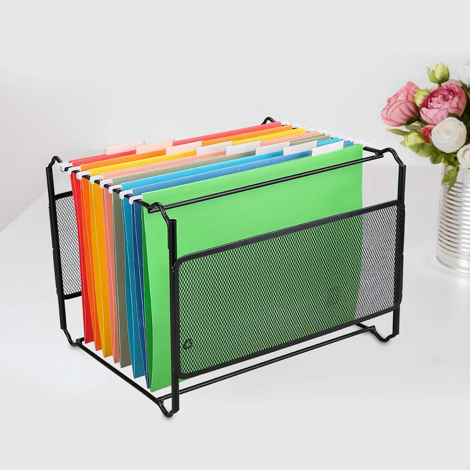 8Pcs Thick Paper Suspension File Folder A4 Size Hanging Document Holder Organizer Office Supplies Financial Records Home