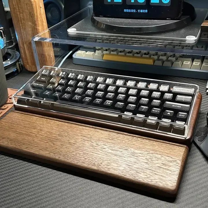 Mechanical Keyboard Dust Cover Acrylic Protecting Shell Hot Bent Compatible With Layout 60 68 87 104 96 WOOTING ROG Azoth IKKI