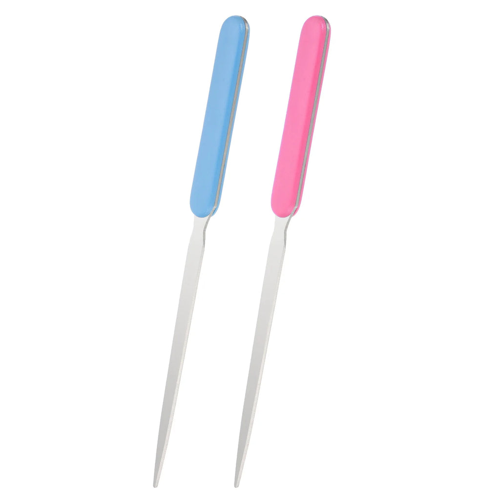 2-8Pcs Letter Opener Stainless Steel Lightweight Handle Envelope Opener Mail Opener Letter Slitter for Package Box Open 4Colors