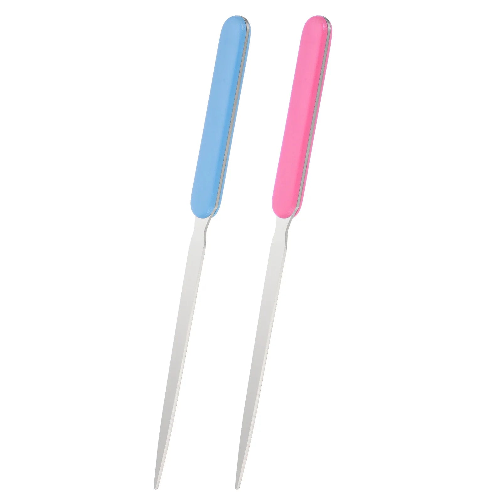 2-8Pcs Letter Opener Stainless Steel Lightweight Handle Envelope Opener Mail Opener Letter Slitter for Package Box Open 4Colors