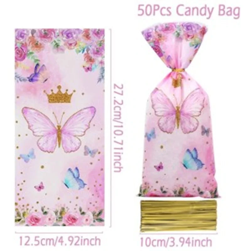 Butterfly Birthday Party Decoration  Butterfly Party Disposable Tableware Paper Cup Plate Birthday  Party
