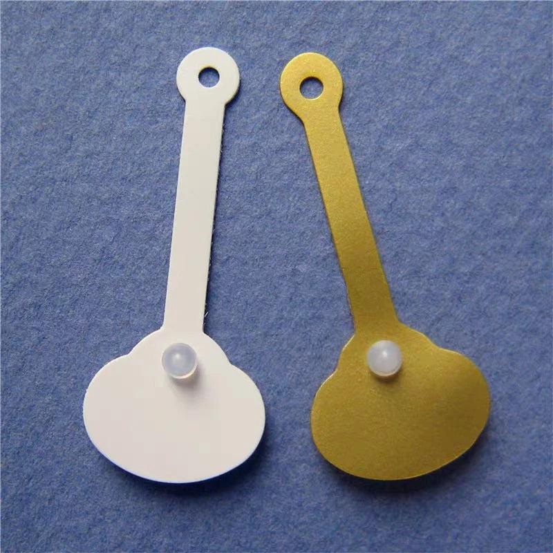 Jewelry Price Tag White PVC Snap Lock, gift packaging label plastic DIY vinyl button fastener bracelet earrings handy ring tags