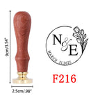 Custom Wax Seal Stamp and Wooden Handle set, For Wedding Invitation, Multiple Designs, Personalized Logo Wax Stamp, Initial Wax