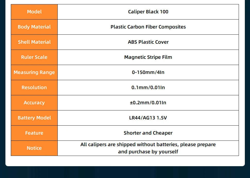 Plastic Caliper Pachometer Digital Caliper Electronic Ruler Vernier Digital Caliber Measuring Tool Digital Calibrator Micrometer