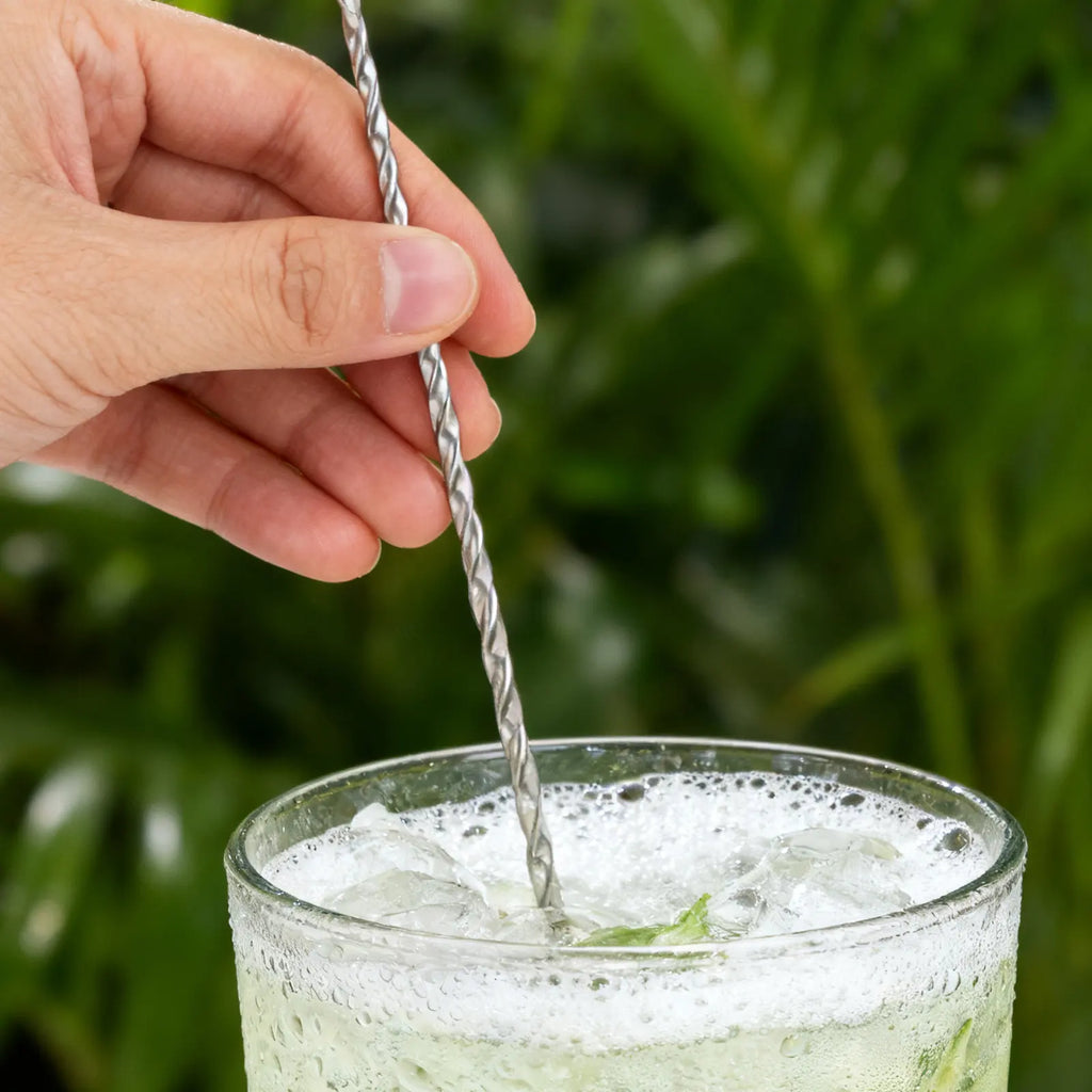 Stainless Steel Cocktail Stirrer Metal Swizzle Stick Reusable Beverage Stirring Tool Party Drink Mixer Xmas Holiday Coffee Hot