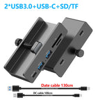10Gbps USB HUB Clamp USB3.2/3.0/2.0 Splitter Adapter External Multi Clip Dock For iMac Macbook Lenovo Desktop PC Accessories