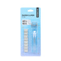 KHINSUN Paper Clipper Staplers Push Clamp File Documents Binding Tool Stapling Machine Paper Clips With Refills Office Supplies