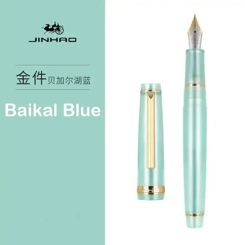 Jinhao 82 Fountain Pen Luxury Acrylic Ink Pen Spin  EF F M Nib Elegante Business Office School Supplies Writing Pen Stationery