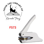 Custom Embosser Stamp,From the Library Embosser,Personalized Book Embosser Stamps,Custom Logo,Magic School,Gift for Book Lover