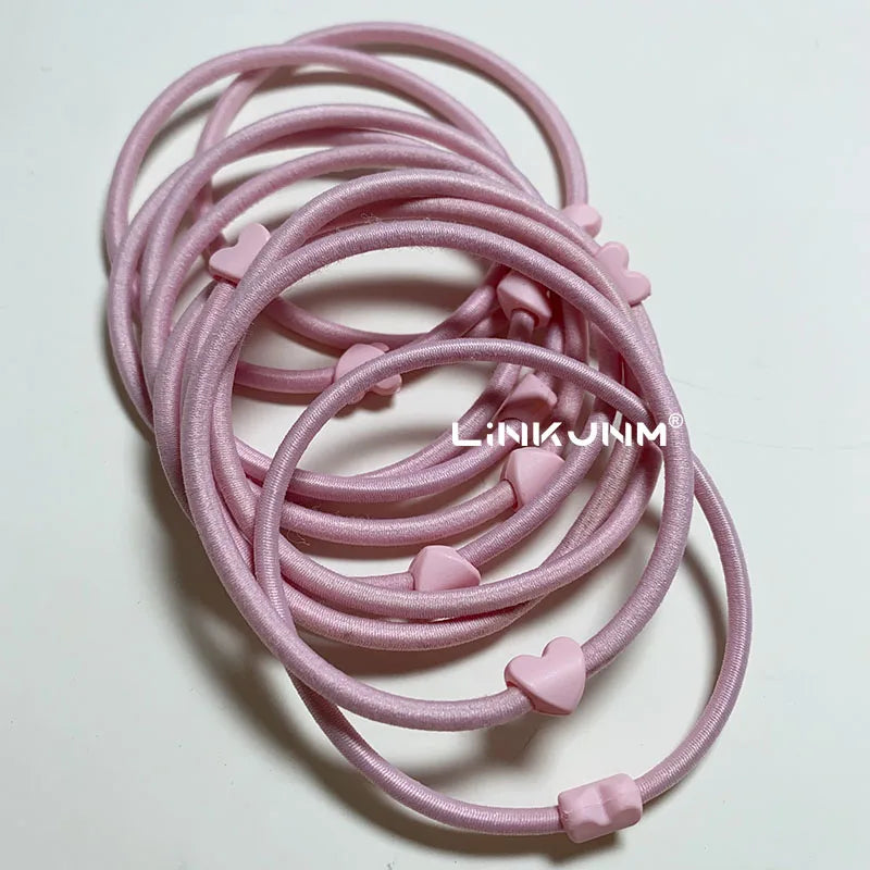 10PCS New Girls Elastic Hair Rubber Bands Kids Headbands Women Hair Tie Hair Gum Ponytail Hair Holders Hair Accessories