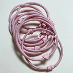 10PCS New Girls Elastic Hair Rubber Bands Kids Headbands Women Hair Tie Hair Gum Ponytail Hair Holders Hair Accessories