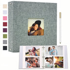 1 Linen Album  3-Ring Scrapbook Album Holds 8x10 5x7 4x6 Photos DIY Album Perfect Gift for Family Weddings and Adventures
