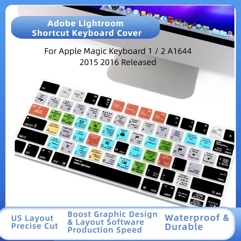 Ableton Live Avid Pro Tools Final Cut Pro X PS Hotkey Functional Keyboard Cover US Layout for Magic Keyboard A1644 MLA22B/A