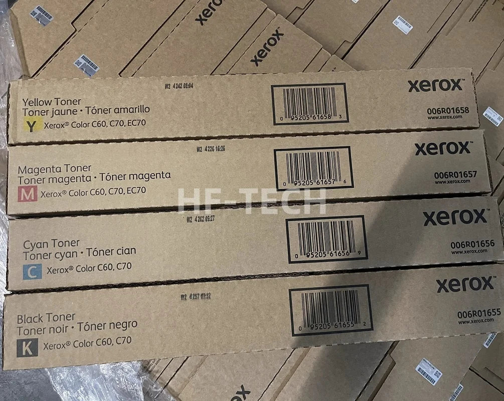 One Set Original Quality New 006R01655 006R01656 006R01657 006R01658 Toner Cartridge for Xerox Color C60 C70 Toner Kit