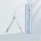 3 in 1 Compass Geometry Set with Ruler Pencil Kawaii Multifunctional Drawing Compass Math Geometry Tool Office School Supplies