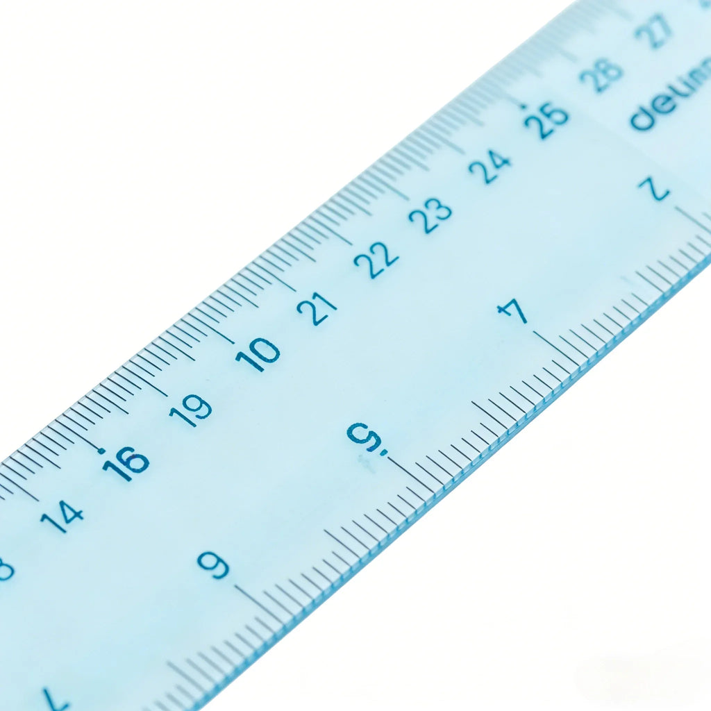 Deli 6209 Flexible Ruler, Bendable 30cm Plastic Straight Ruler, High Toughness Student Office Measuring Tool