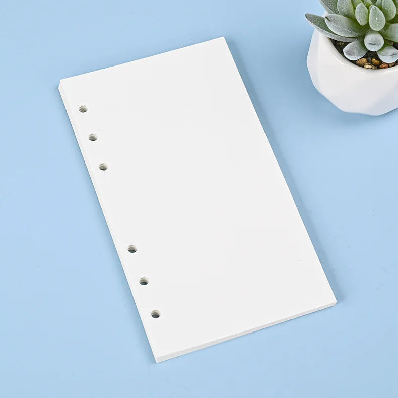 A6 A5 Loose Leaf Notebook Refill Spiral Binder Inner Page Line Dot Grid Inside Paper Stationery