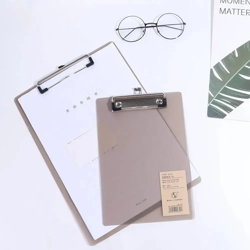 2Pcs Document Folder A6/A5/A4 Clipboard Ticket Bill Holder Hanging Cardboard File Folder Board Notepad Board Writing Pad