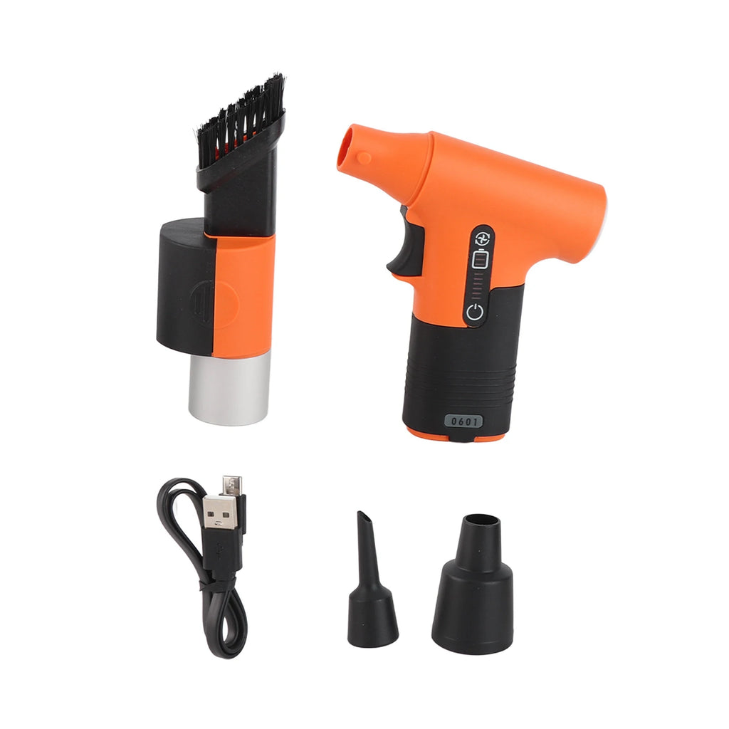 130000RPM Mini Turbo Fan Blowing and Suction Dual-purpose Dust Removal Jet Dry Blower Portable Handheld Comp Electric Air Duster
