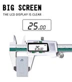 ET50 150mm Digital Caliper Stainless Steel Fraction / MM / Inch 0.01mm High Precision for Mechanical Components Measure