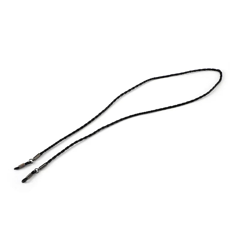 Multi Color Braided Leather Eyeglass Strap Anti Lost Sunglasses Lanyard Non Slip Eyewear Chain Neck Cord Holder For Men Women
