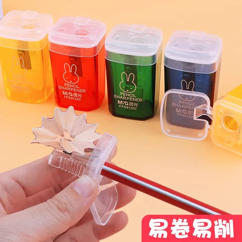 M&G Trash Can Shaped Cartoon Pencil Sharpener Kids Pencil Turner for School and Home Use