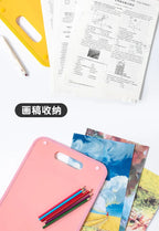 Professional A4 Portable Briefcase Bag - Durable, Self-Seal File Organizer with Handle for Office, School, Graduation