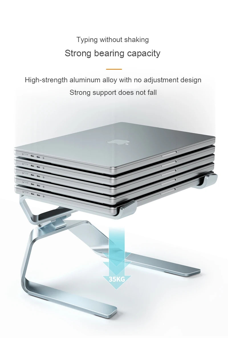 Laptop Stand Adjustable Aluminum Alloy Notebook Tablet Stand Up to 17.3 Inch Laptop Portable Fold Holder Cooling Bracket Support
