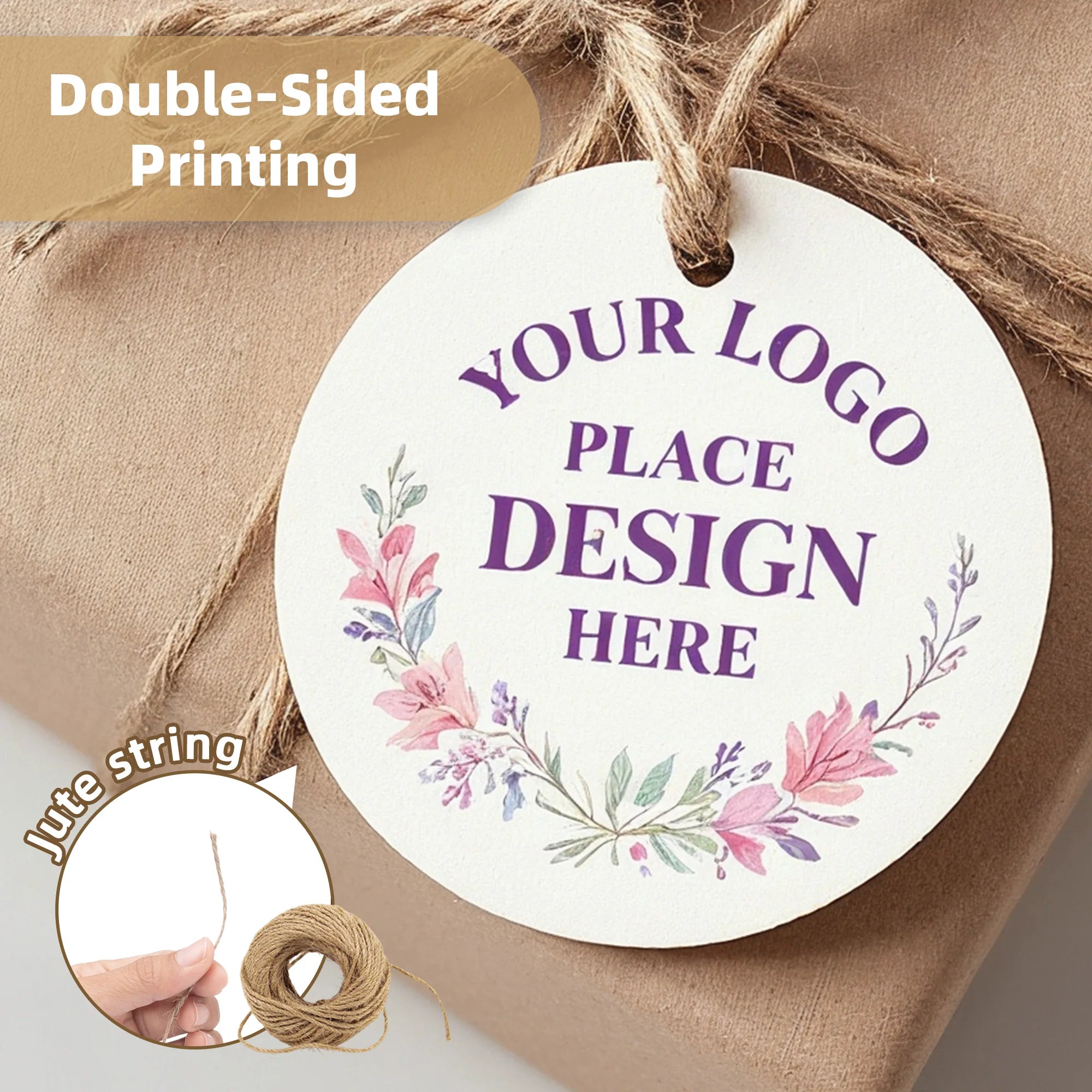 Custom Tags for Clothes Round Personalized Hang Tags for Wedding Thank You Gift Tags for Birthday Bridal Showers Christmas Deco