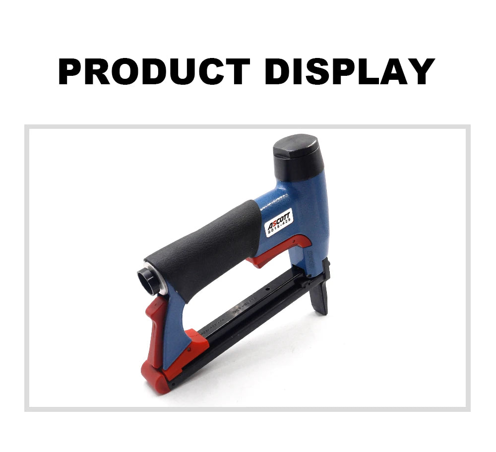21Ga Air Upholstery Stapler Gun 8016-429 Pneumatic Nailer Long Nose 12.8mm Width Fine Wire Nail Gun Woodworking Tools
