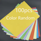 50pcs/100pcs Color A4 Paper 10 Color Copy Paper Printing Paper Color Hand Folding Paper