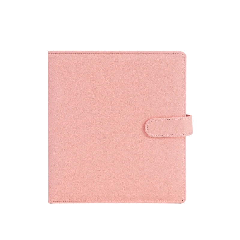 A5 Photocard Holder Photo Album Card Binder D Shape 3 Ring with Magnetic Button Collector Book 10x15 Cards Protectors Storage