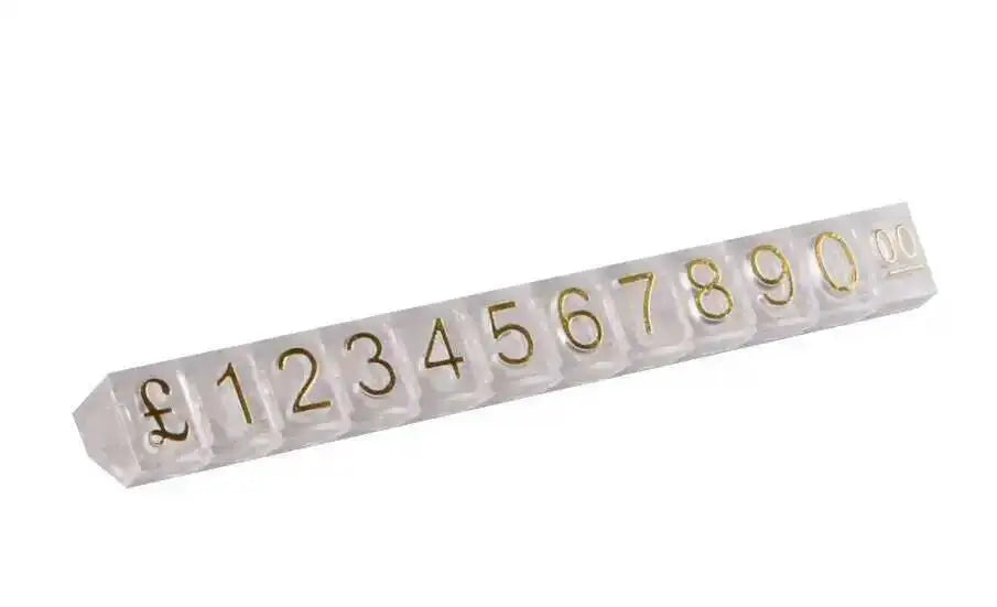 10pcs 9x6mm Adjustable Dollars Number Stand Watch Labels Cube Price Tags