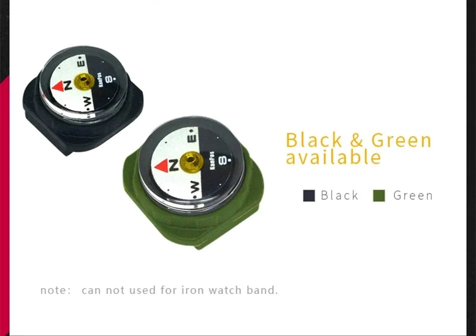 KANPAS Watch Band Compass Wrist Strap Compass Waterproof Mini Luminous  Magnetic for Outdoor,Camping,Hicking,Survival