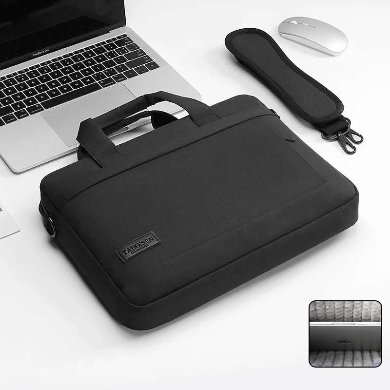Laptop Bag Sleeve Case Shoulder Handbag For M3 M4 14 15 15.6 17 Inch Macbook Air Pro 13.3 Huawei Asus Dell Notebook Briefcases