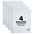 Large Poly Bubble Mailer Envelope Padded Shipping Bags 10.5 x 15 Inches Size 5 Strong Waterproof Protective Packaging for Mailing Clothes Books Documents Ecommerce Shipping Supplies Made with 50% Recycled Plastic White