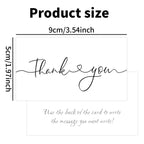 50pcs Simple Thank You Cards For Supporting Your Order Small Business Shop Cards Supplies,Goods Follow Card Gift Packaging Decor