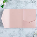 5pcs 18x13cm Pink Envelopes for Wedding Invitation Birthday Anniversary Thick Tri-Fold Envelope Greeting Card Pocket Envelope