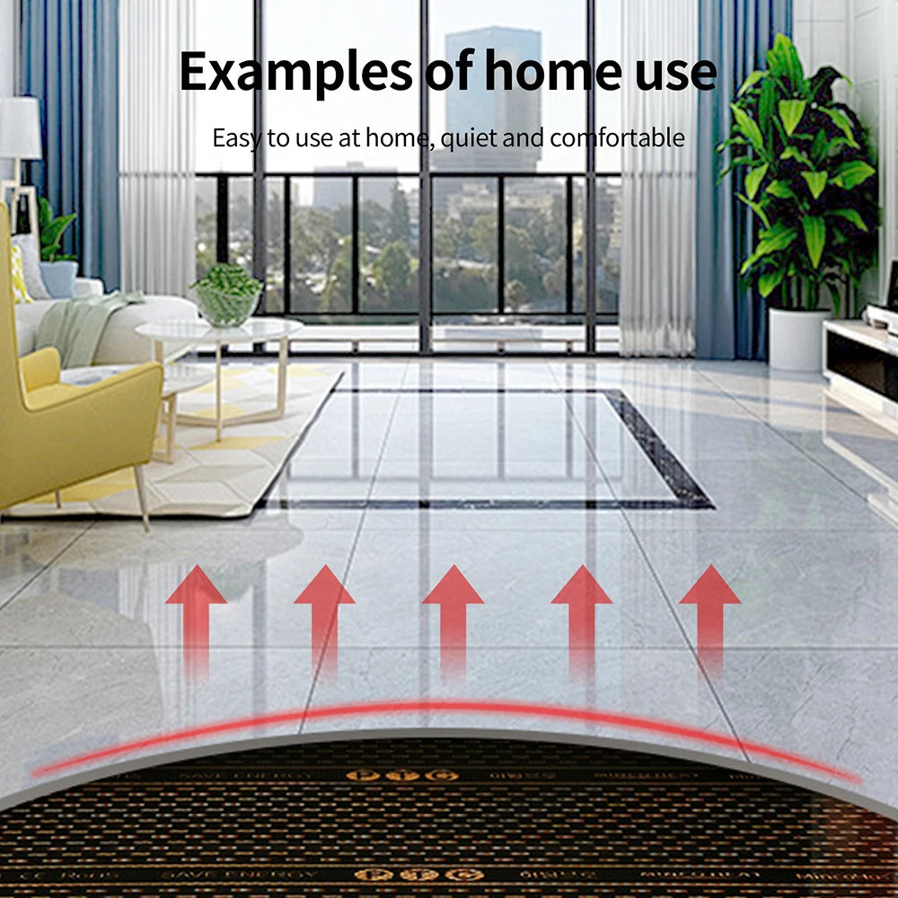 MINCO HEAT 240w/m2 New Graphene PTC Heating Film Infrared AC200~240V about 60C Warm Floor Heating Mat