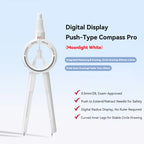 Press Student Compass Geometry Set Precision Digital Display Compass for Students Circle Drawing Gauge Tool Exam School Supplies