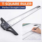 （CC22）T Square Ruler 45/60/70/80cm Plastic Drafting Ruler Removable T Head Drawing Drafting Tool Design Art Supplies