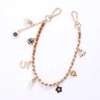 1pcs Leather Phone Charms XYun New Chain Colorful Wrist Style Anti Fall Phone Rope Phone Pendant Phone