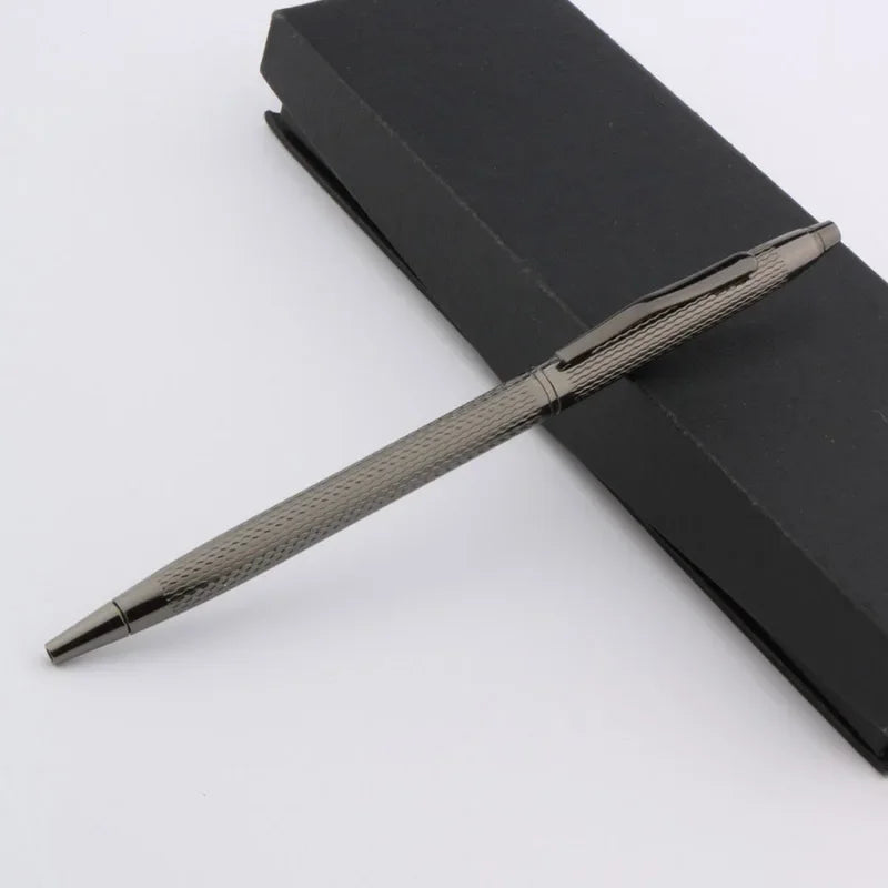 Luxury High Quality Twist Wave Pattern Drawing Ink METAL Ballpoint Pen Stationery Office School Supplies New