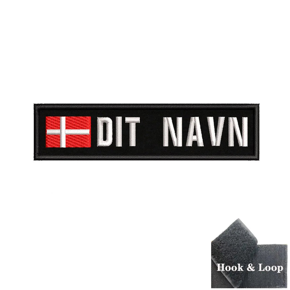 1PC 10cmX2.5cm Custom Name Flag Patch Stripes Badge Iron On Or Hook Loop Estonia Austria Bulgaria Hungary Romanian Ireland