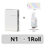 Niimbot N1/B18 Thermal Transfer Label Sticker Printer Mini Label Maker With Ribbon PET Papers For Jewelry Store Cable Cosmetics